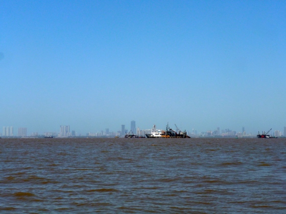 View of Mumbai from our boat ride